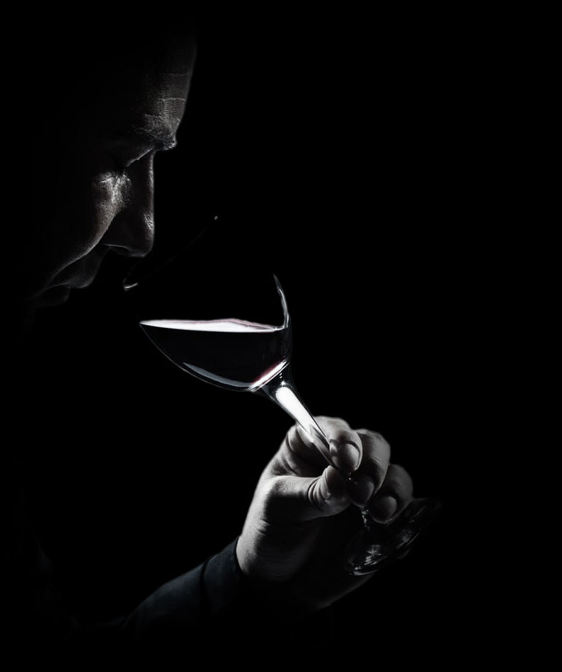 Man Drinking Wine